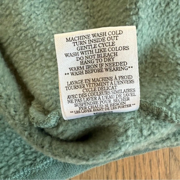 Z Supply Women’s Soho Fleece Weekender Cropped Sweatshirt Calypso Green X-Small - Picture 12 of 13